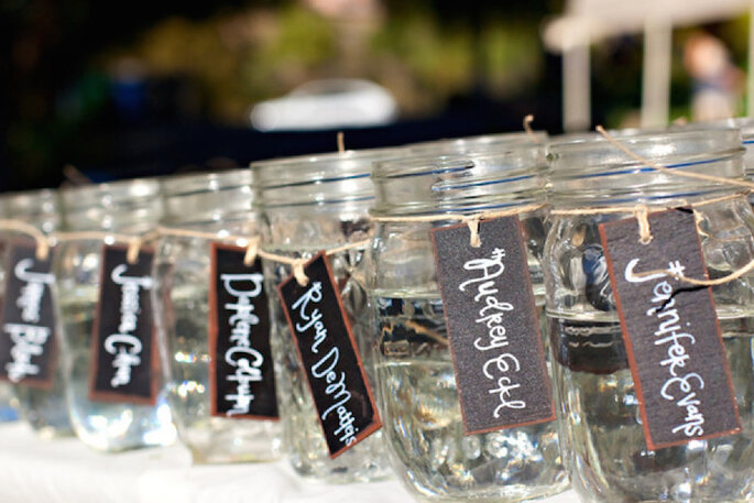Las ideas más originales para usar los mason jars en tu boda - Sean Walker