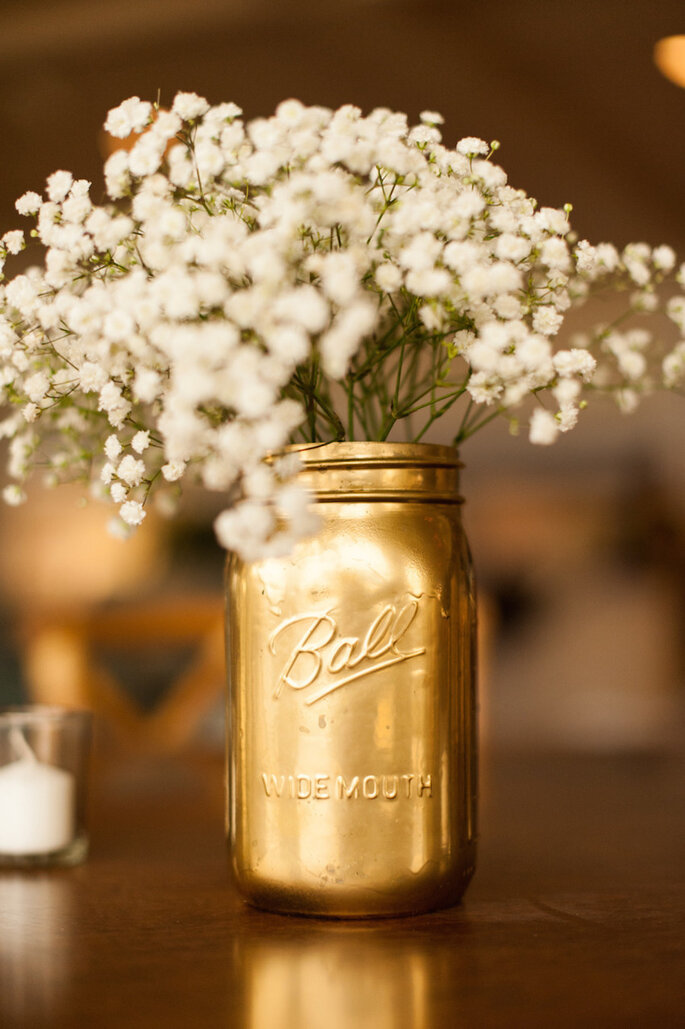 Las ideas más originales para usar los mason jars en tu boda - A.J. Dunlap