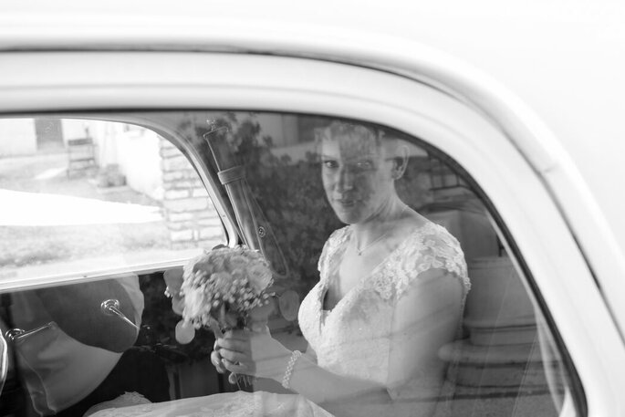 photographe mariage arrivée de la mariée
