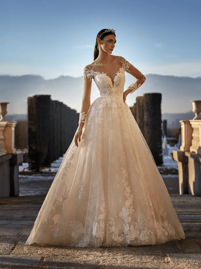 200 vestidos de novia corte princesa: idílicos para tu boda!
