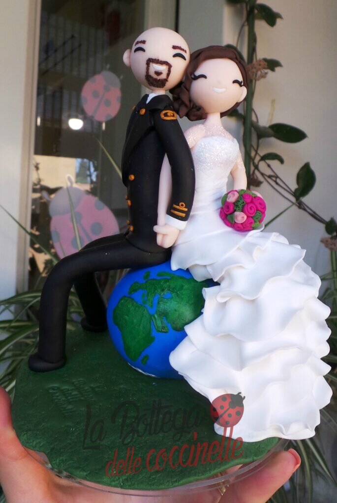 cake topper matrimonio in divisa