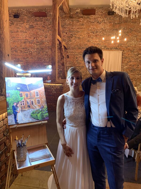 Live Wedding Painting by Bloom & Bliss