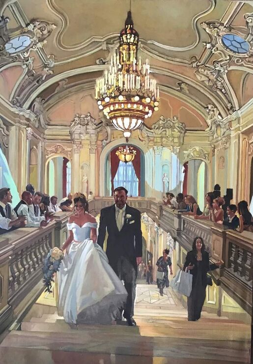 CARIDAD - The Art of Grand Scale Luxury Event Painting