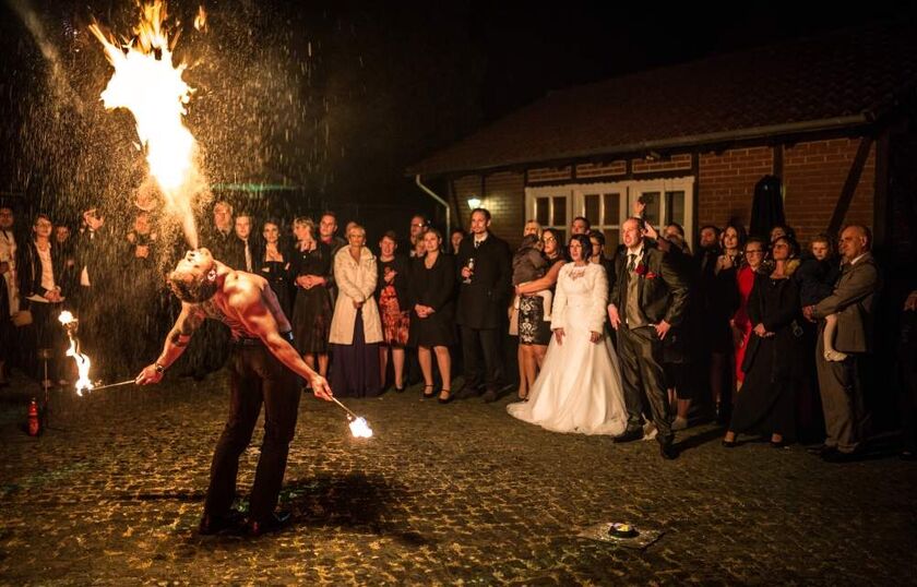 Hochzeit-Feuershow