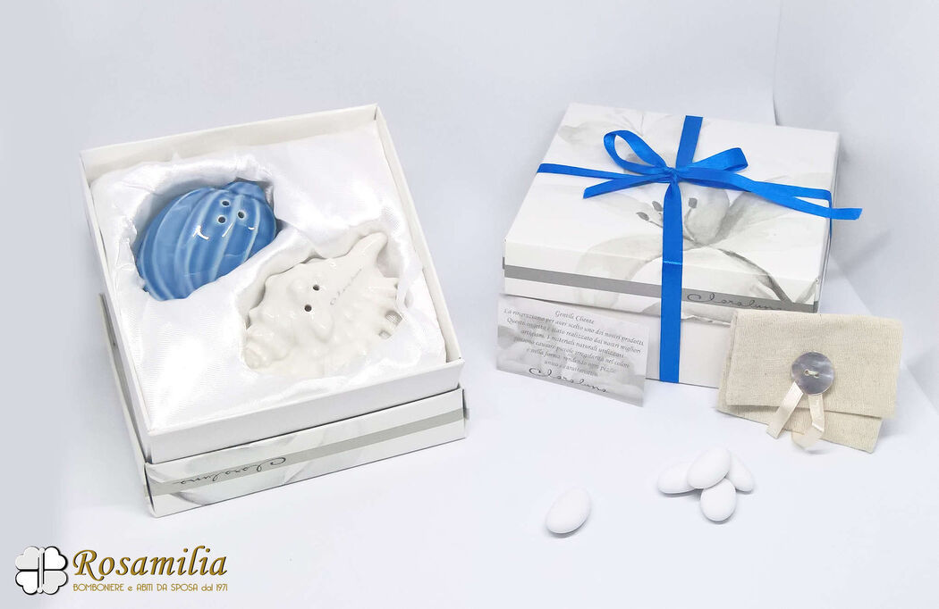 Confezioni e sacchettini per Bomboniere Tulle Pizzo Blu Notte  Rosamilia -  Bomboniere, Confetti, Partecipazioni e Articoli da Regalo ad Altopascio  (Lucca)