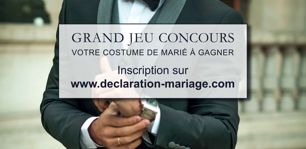 Déclaration-mariage Costume Marié