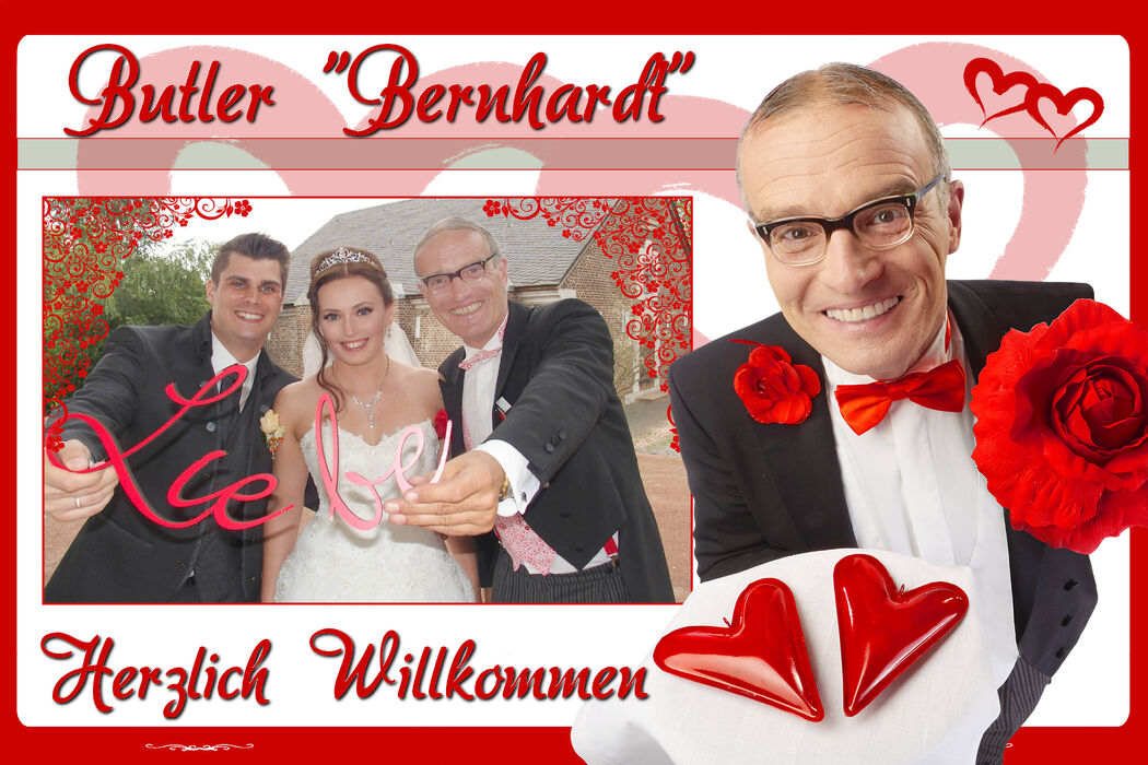 Comedy-Hochzeits-Butler "Bernhardt"