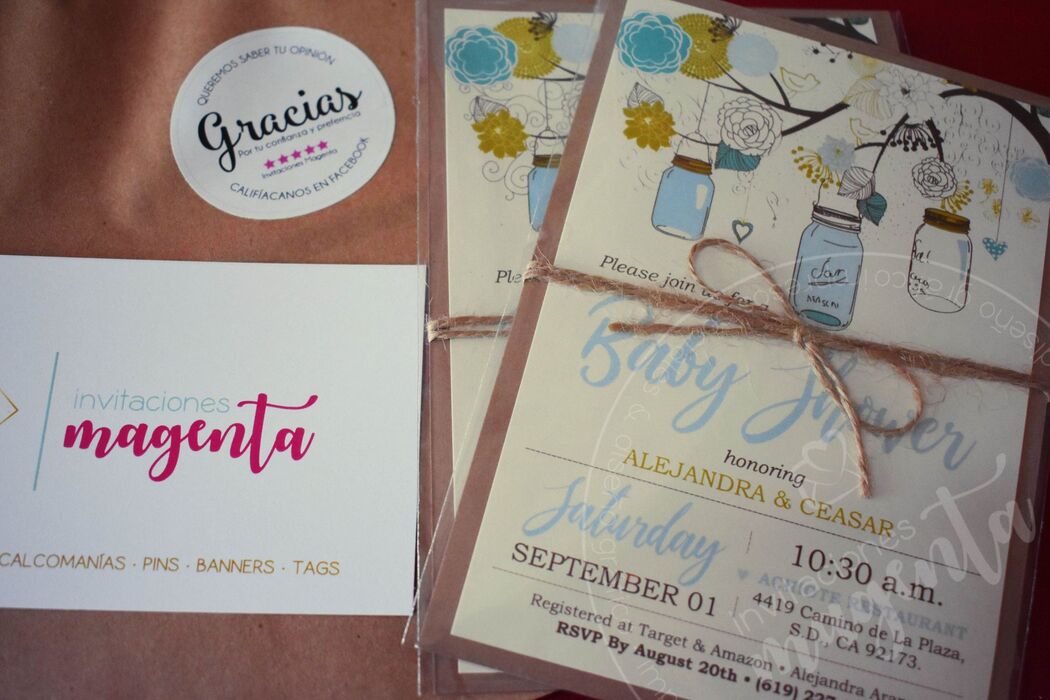 Invitaciones Magenta