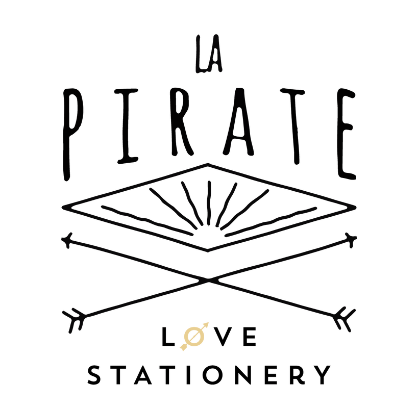 Stickers prénoms & date personnalisé, police manuscrite • La Pirate